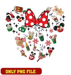 Minnie head snack christmas png
