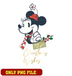 Minnie Just to you Christmas Wishes png