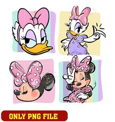 Minnie mouse and Daisy duck png