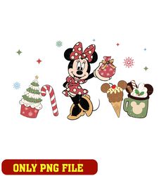 Minnie mouse snacks merry christmas png