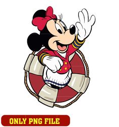minnie mouse with a lifebuoy png