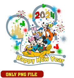 mouse and friends happy new year png