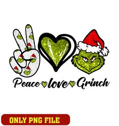 Peace Love Grinch png