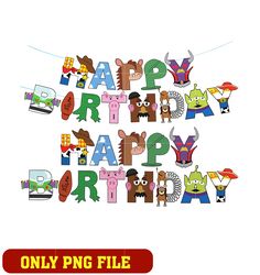 Toy Story Friends Happy Birthday png