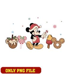 Vintage Mickey Snack Christmas png