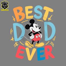 Disney Mickey Mouse Best Dad Ever SVG Digital Download Files
