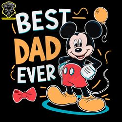 Best Dad Ever Cute Mickey SVG Digital Download Files