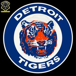 Detroit Tigers MLB Team Logo SVG Digital Download Files