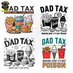 Dad Tax Making Sure Its Not Poison SVG PNG Bundle