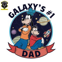 Galaxys Dad Disney Goofy And Max PNG Digital Download Files