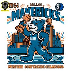 2024 Dallas Mavericks Western Conference Champions SVG