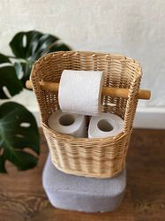 Toilet paper holder | Woven paper storage | Bathroom toilet paper storage