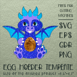 Cute Dragon | Easter Egg Holder | Paper Craft Template