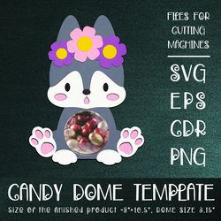 Baby Wolf | Candy Dome Template | Sucker Holder | Paper Craft Design