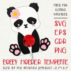 Panda Bear | Lollipop Holder | Paper Craft Template
