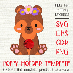 Baby Bear | Lollipop Holder | Paper Craft Template