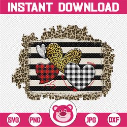 Download Valentine Leopard Love Hearts Sublimation Design Clipart png Digital Paper
