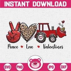 Peace Love Valentines PNG, Peace Love Trucks, Valentine's Day Trucks PNG, Valentines Day PNG, Truck  Love, Sublimation d