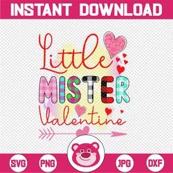 Little Mister Valentine PNG, Valentine's Day PNG, Buffalo Plaid, Subliamtion