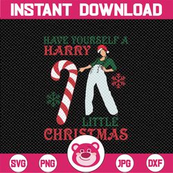 Ha-rry Christmas Svg, HS Have Yourself A Ha-rry Little Christmas Svg, Har-ry Fan Xmas Svg, Love On Tour Christmas Png, D