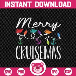 Merry Cruisemas Family Cruise Christmas Cruisin Crew Svg, Cruise Xmas Svg, Christmas Png, Digital Download