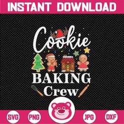 Christmas Cookie Baking Crew Png, Family Baking Team Funny Cookie Png, Christmas Png, Digital Download