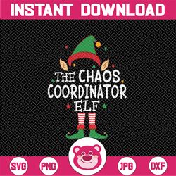 I'm The Chaos Coordinator Elf Xmas Svg, Funny Christmas Matching Elf Svg, Christmas Png, Digital Download