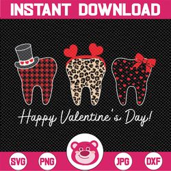 Dentist Happy Valentine's Day Png, Funny Cute Tooth Valentines Png, Dentist Crew Dental Hygienist Valentines Day Party G