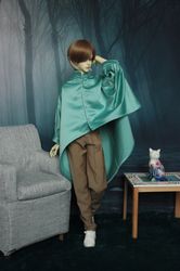 BJD clothes, Grey-green shirt for SD 17, 65 cm doll clothes