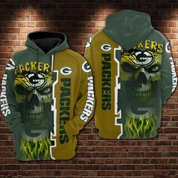 Green Bay Packers Hoodie 3D Style2943 All Over Printed
