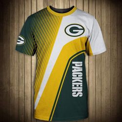 Green Bay Packers T-Shirt 3D All Over Print Custom 3D Green Bay Packers Graphic Printed 3D T-Shirt 3D All Over Print All