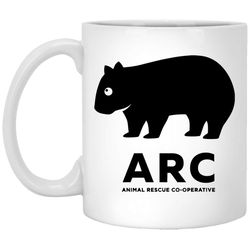 ARC Wombat gear &8211 Animal Rescue Co-operative White Mug