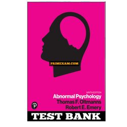 Abnormal Psychology 9th Edition Oltmanns Test Bank