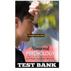 Abnormal Psychology Plus NEW MyPsychLab 15th Edition Butcher Test Bank