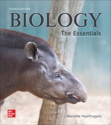 Biology The Essentials 4th Edition Hoefnagels Test Bank