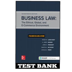 Business Law 17th Edition Langvardt Test Bank