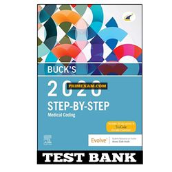 Bucks Step by Step Medical Coding 2020 Edition 1st Edition Elsevier Test Bank
