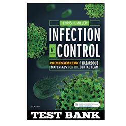 Infection Control and Management of Hazardous Materials for the Dental Team 6th Edition Miller Test Bank