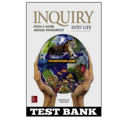 Inquiry Into Life 15th Edition Mader Test Bank