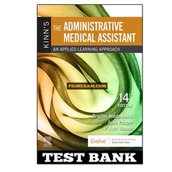 Kinns The Administrative Medical Assistant 14th Edition Niedzwiecki Test Bank