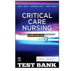 Critical Care Nursing 9th Edition Urden Test Bank