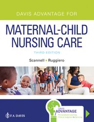 Davis Advantage for Maternal Child Nursing Care 3rd Edition Scannell Test Bank