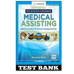 Medical Assisting Administrative And Clinical Competencies Update 8th Edition Blesi Test Bank