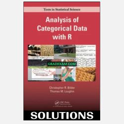 Analysis of Categorical Data with R 1st Edition Bilder Solutions Manual