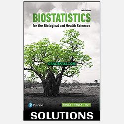 Biostatistics for the Biological and Health Sciences 2nd Edition Solution Manual