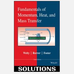 Fundamentals of Momentum Heat and Mass Transfer 6th Edition Solution Manual