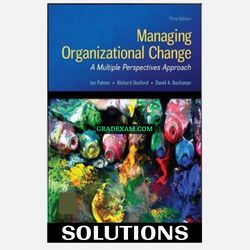 Managing Organizational Change A Multiple Perspectives Approach 3rd edition Solution Manual
