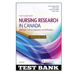 Nursing Research in Canada 4th Edition LoBiondo-Wood Test Bank