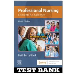 Professional Nursing 9th Edition Black Test Bank