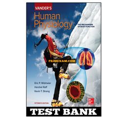 Vanders Human Physiology 15th Edition Widmaier Test Bank